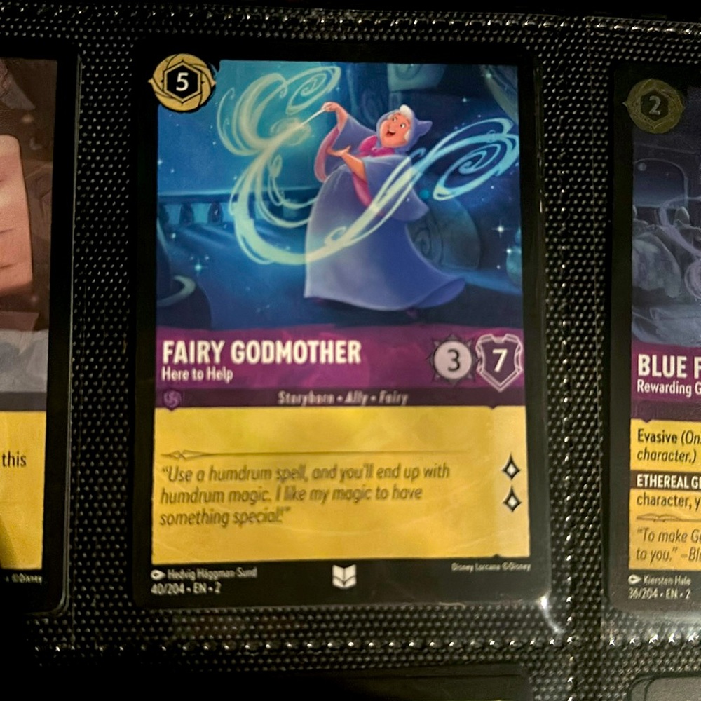 Fairy Godmother Mystic Armorer Legendary Rare 41/204 Disney Lorcana Floodborn